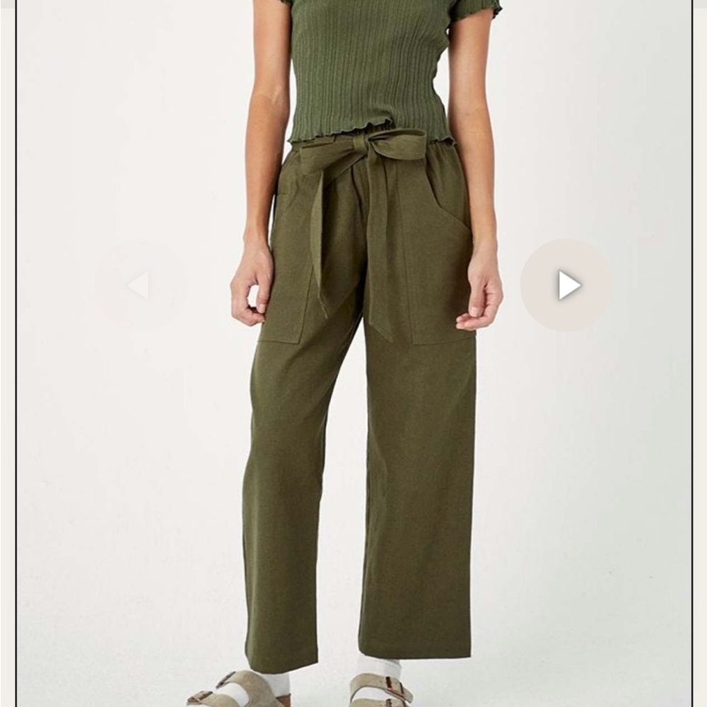 Back Beat Co. H*mp Veda Pants, size medium, army colour